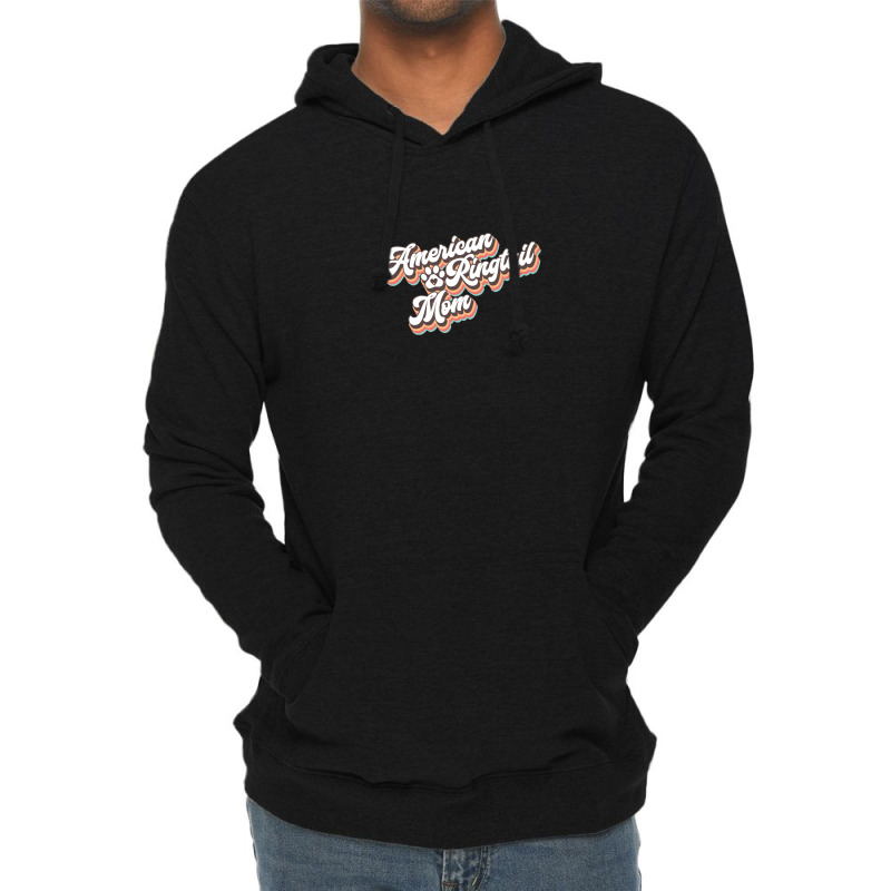 American Ringtail Cat. Retro Mom Gift Lightweight Hoodie | Artistshot