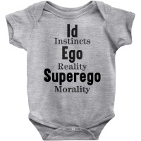 Id Ego Superego Instincts Reality Morality Funny Psychology Tank Top Baby Bodysuit | Artistshot