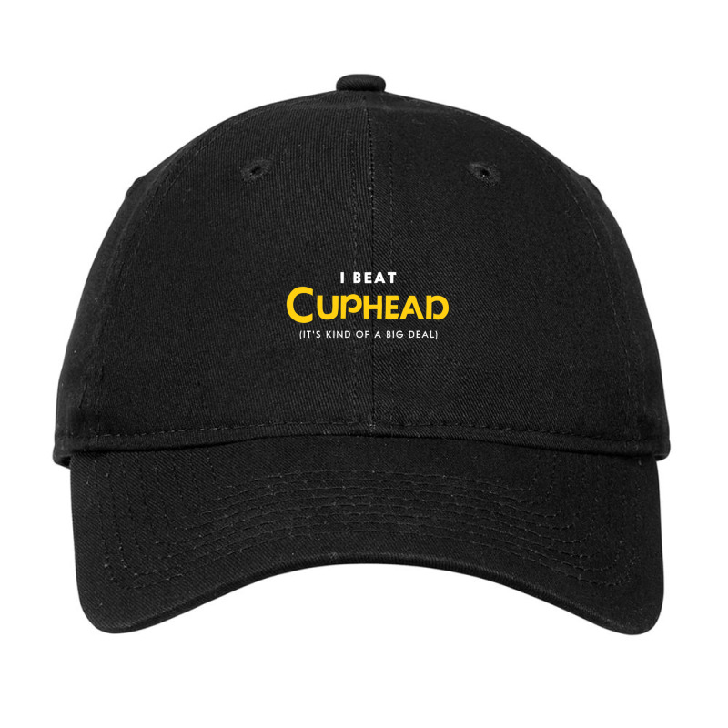 I Beat Cuphead Adjustable Cap by cm-arts | Artistshot