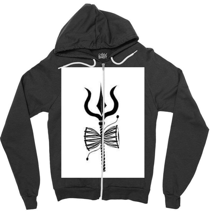 Trishul (3) Zipper Hoodie | Artistshot