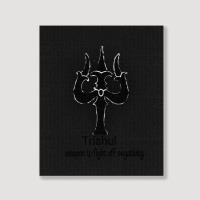 Trishul Art Work Portrait Canvas Print | Artistshot