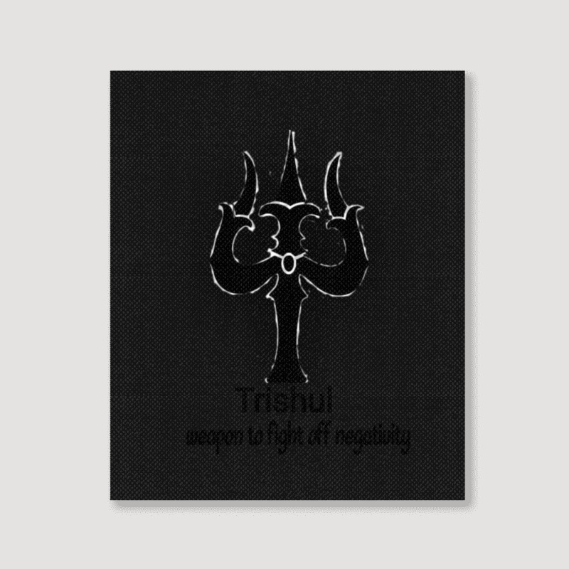 Trishul Art Work Portrait Canvas Print | Artistshot