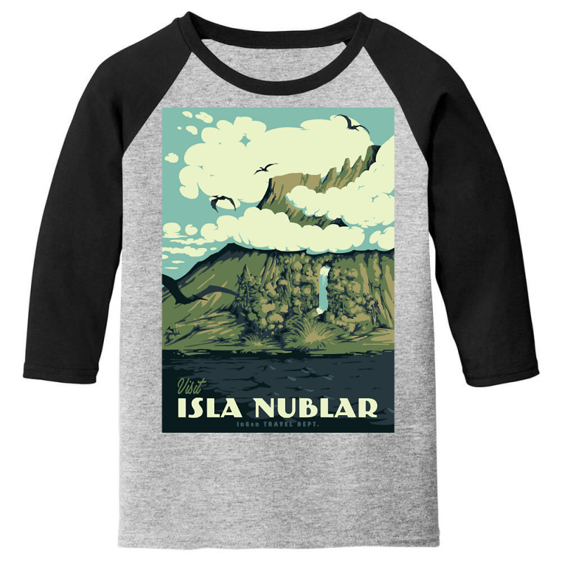 Visit Isla Nublar Youth 3/4 Sleeve | Artistshot