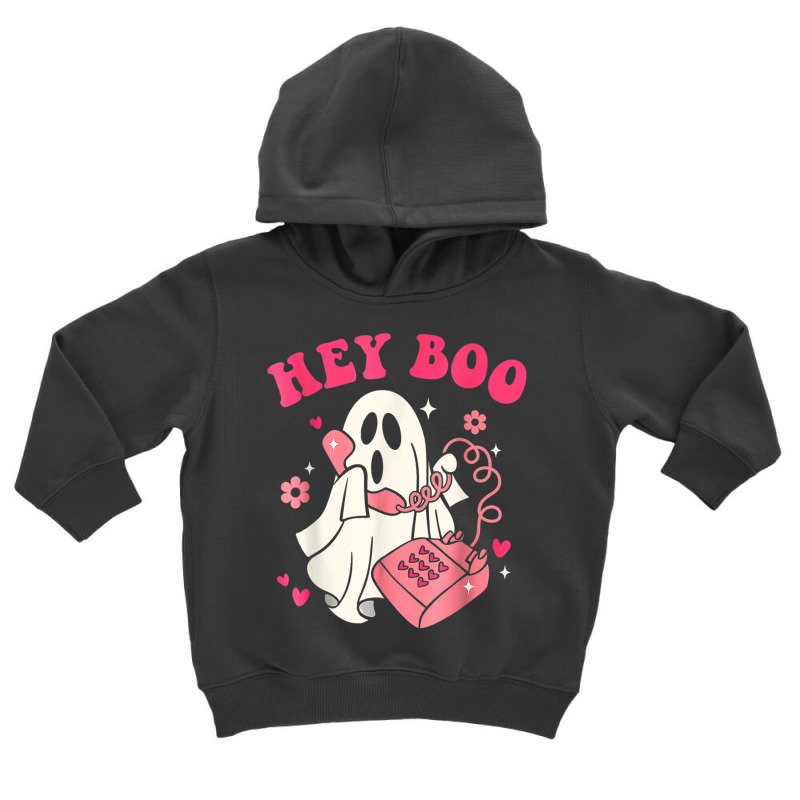 Hey Boo Funny Halloween Costume Spooky Season Ghost Landline T Shirt Toddler Hoodie by cm-arts | Artistshot