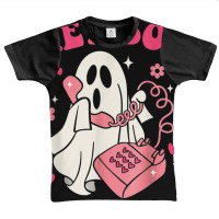 Hey Boo Funny Halloween Costume Spooky Season Ghost Landline T Shirt Graphic Youth T-shirt | Artistshot