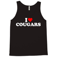 I Love Cougars Geeks Funny Fun Heart Tank Top | Artistshot