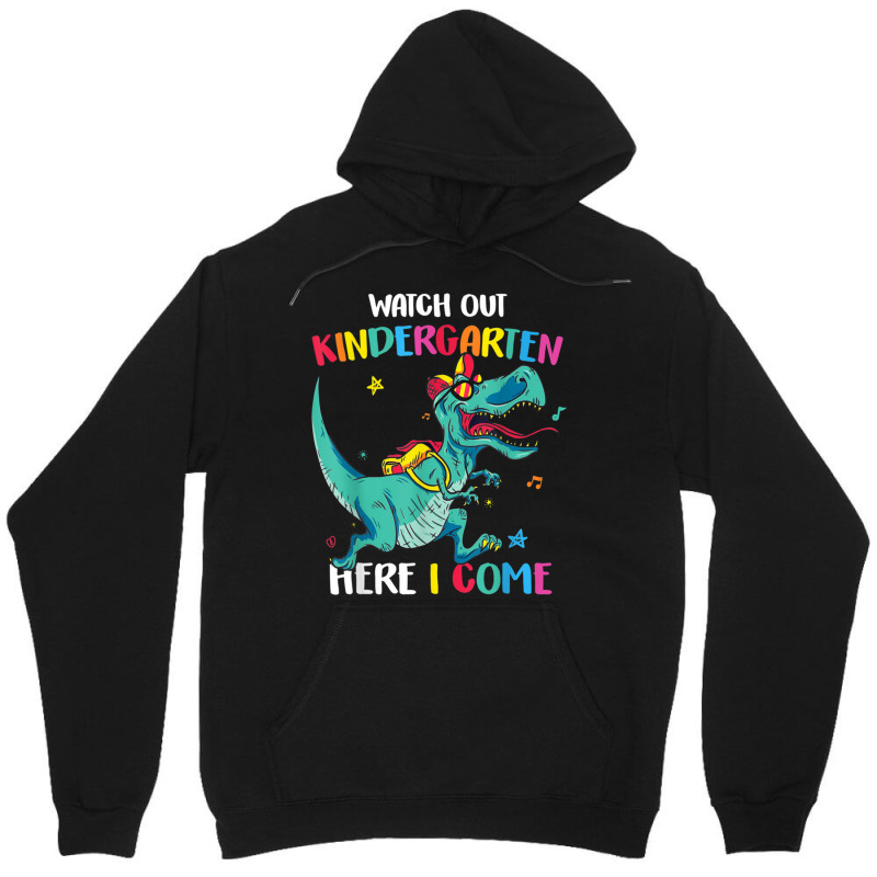 Gift Watch Out Kindergarten Here I Come Dinosaurs Back To School Unisex Hoodie by cm-arts | Artistshot