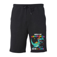 Gift Watch Out Kindergarten Here I Come Dinosaurs Back To School Fleece Short | Artistshot