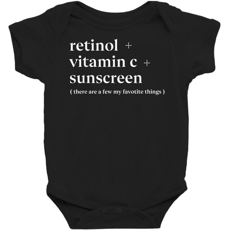 Retinol Vitamin C And Sunscreen Aesthetic Esthetician Nurse T Shirt Baby Bodysuit | Artistshot