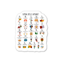 Coping Skills Alphabet Mental Health Awareness Counselor Sticker | Artistshot