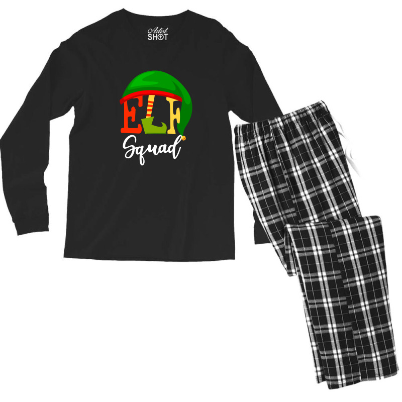 Elf Squad For Dark Men's Long Sleeve Pajama Set | Artistshot