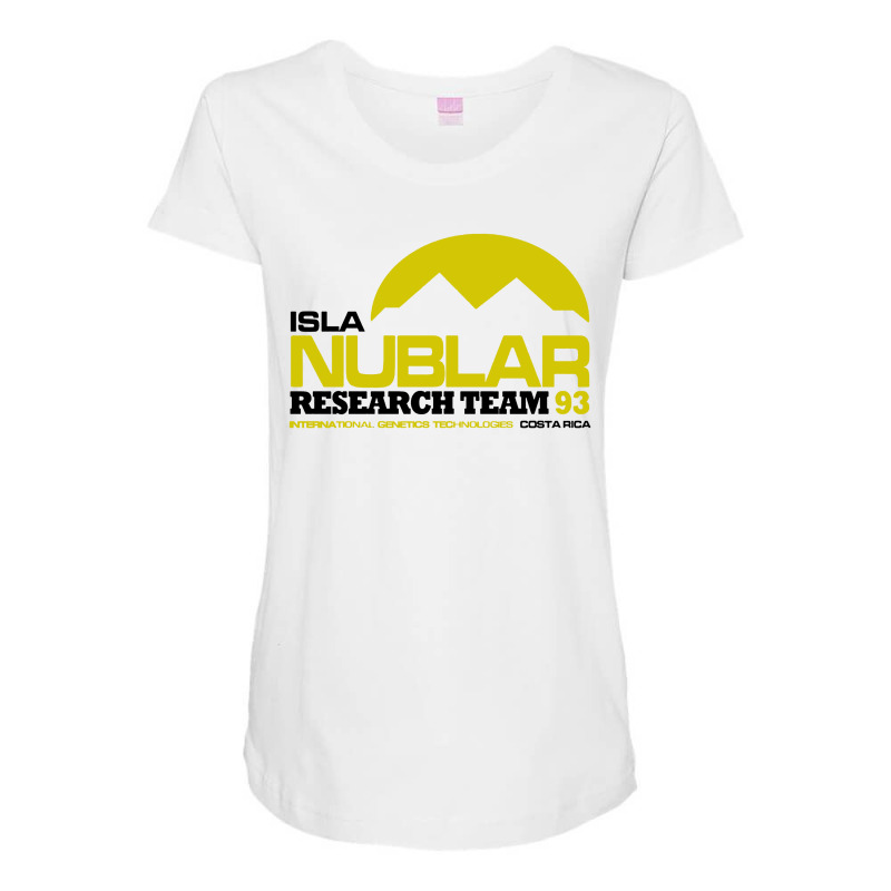 Isla Nublar Research Facility Maternity Scoop Neck T-shirt by trokeryth | Artistshot