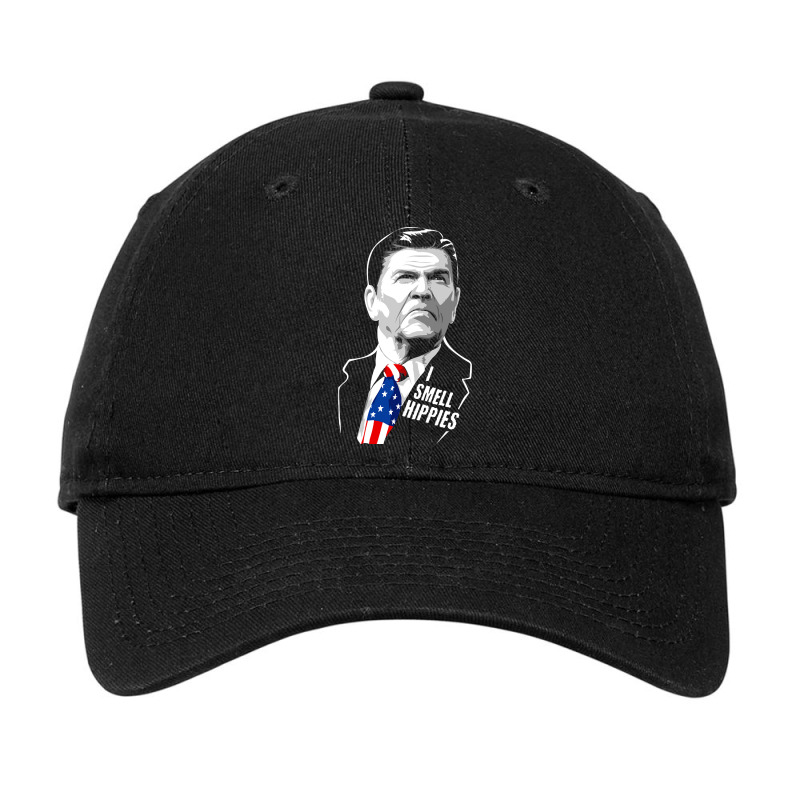 Funny I Smell Hippies - Vintage Ronald Reagan Adjustable Cap by Kosdapen517 | Artistshot