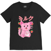 Japanese Anime Otaku Strawberry Milkshake Clothes V-neck Tee | Artistshot