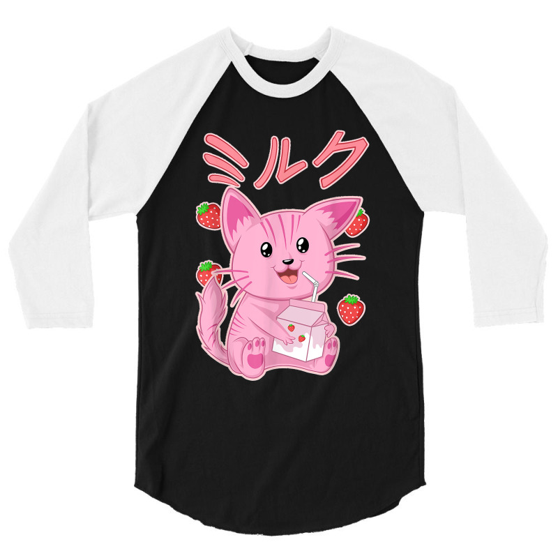 Japanese Anime Otaku Strawberry Milkshake Clothes 3/4 Sleeve Shirt by ROMAINEDWILEY | Artistshot