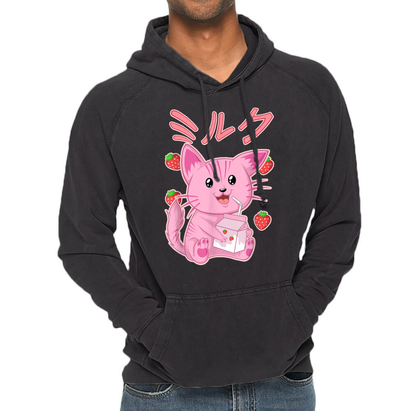 Japanese Anime Otaku Strawberry Milkshake Clothes Vintage Hoodie by ROMAINEDWILEY | Artistshot