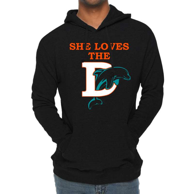 Funny Miami Football Team - She Loves The D Lightweight Hoodie | Artistshot