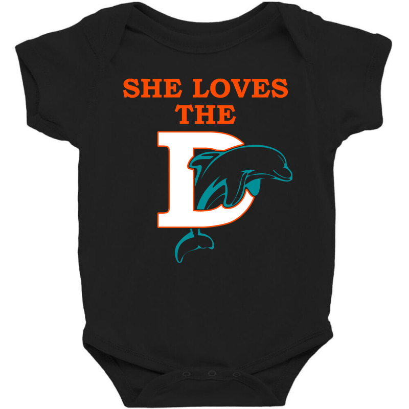 Funny Miami Football Team - She Loves The D Baby Bodysuit | Artistshot