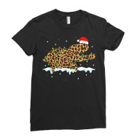 Sloth Leopard Lights Christmas Matching Family T Shirt Ladies Fitted T-shirt | Artistshot