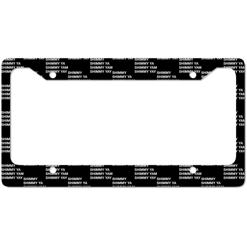 Shimmy Shimmy   Hiphop T Shirt Oldschool Rap Tee 90s Music License Plate Frame | Artistshot