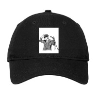 Leonard Cohen Original Hand Drawn Ink Print Adjustable Cap | Artistshot