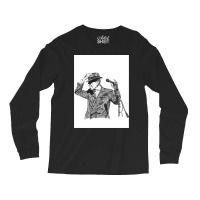 Leonard Cohen Original Hand Drawn Ink Print Long Sleeve Shirts | Artistshot