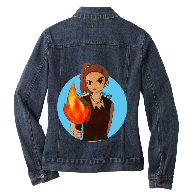 Zazzalil The Firebringer Ladies Denim Jacket by cm-arts | Artistshot