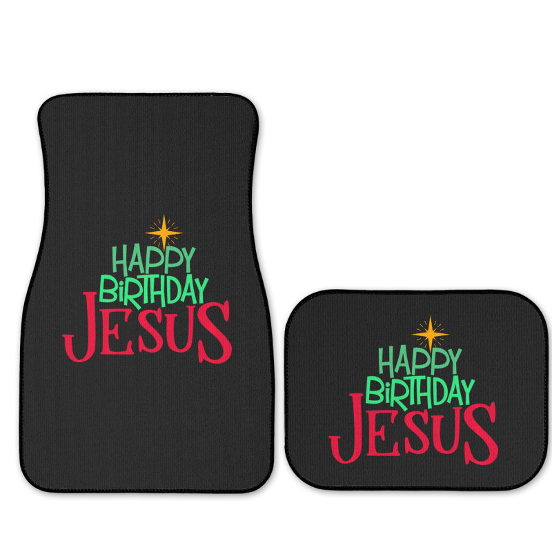 Christian Christmas Happy Birthday Jesus Women Men Kids Gift Full Set Car Mats | Artistshot