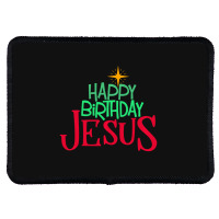 Christian Christmas Happy Birthday Jesus Women Men Kids Gift Rectangle Patch | Artistshot