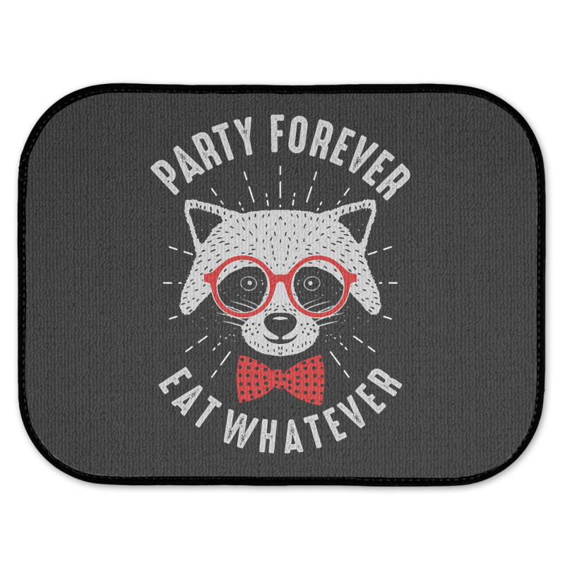 Party Forever Eat Whatever Rear Car Mat | Artistshot