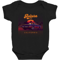 Auburn California Retro Vintage 80s 90s Muscle Cars Retrowave Aestheti Baby Bodysuit | Artistshot