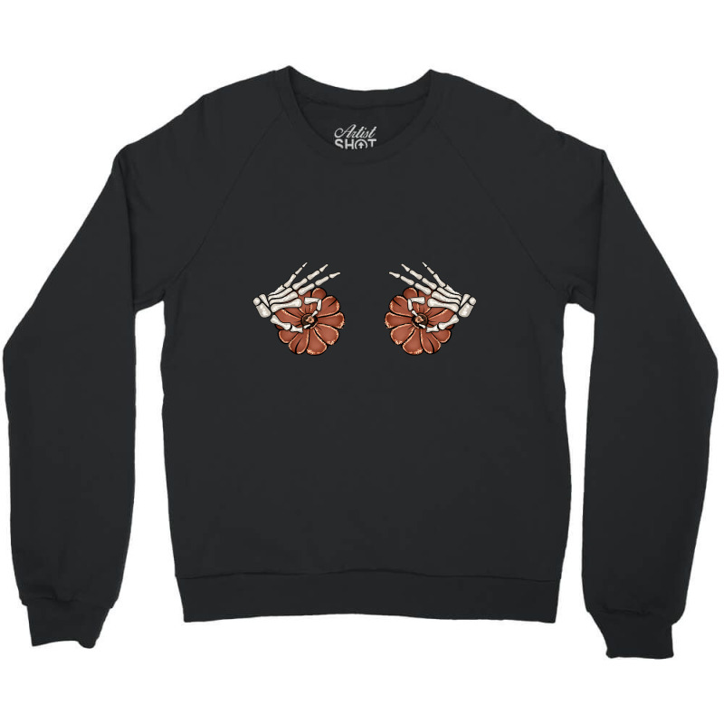 Funny Skeleton Pumpkin Crewneck Sweatshirt by Kosdapen517 | Artistshot