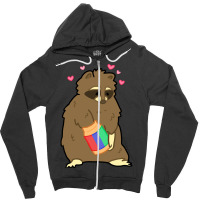 Peanut Butter Raccoon Zipper Hoodie | Artistshot