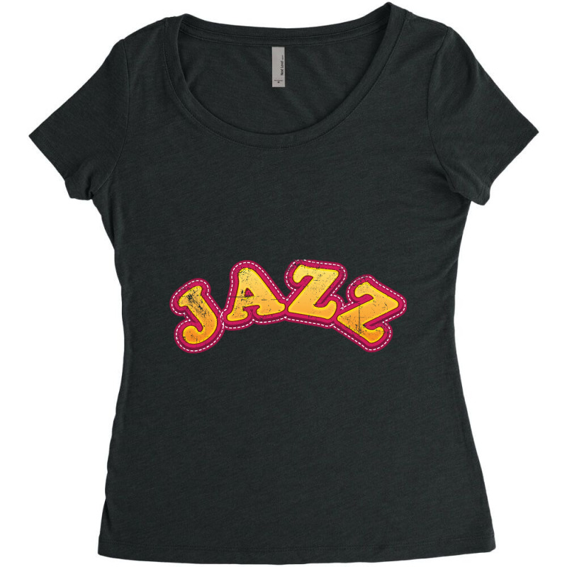 Jazz Music-edz56 Women's Triblend Scoop T-shirt by Kandurip541 | Artistshot