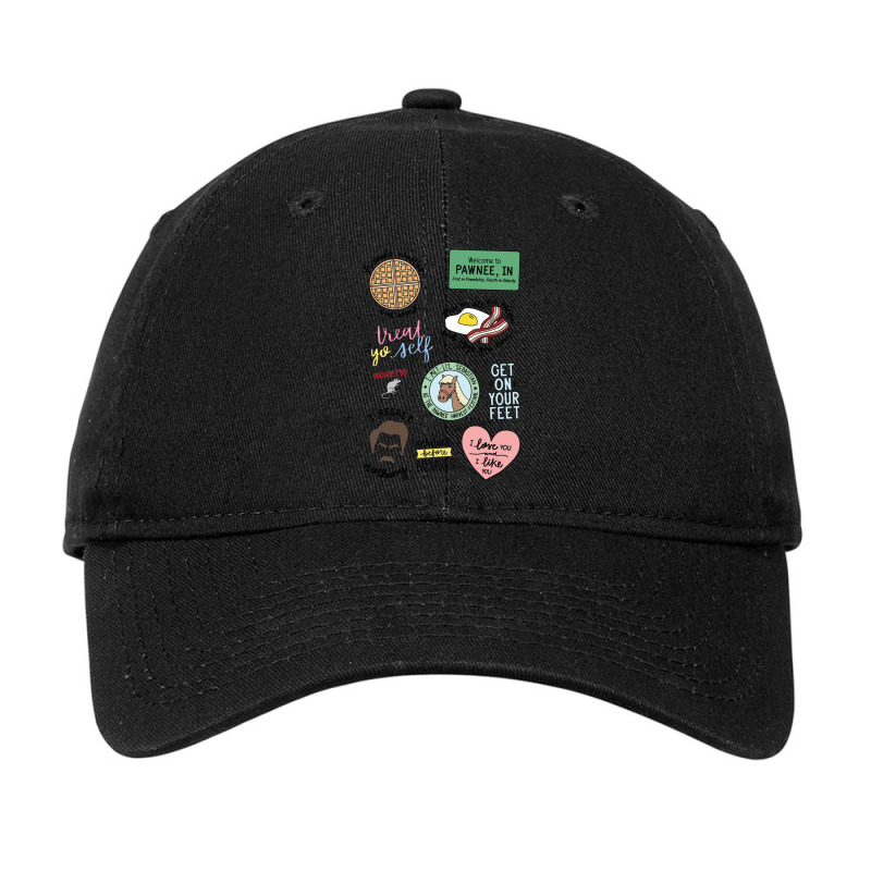 Parks And Recreation Tv Show Art Adjustable Cap by CrystalDeaton | Artistshot