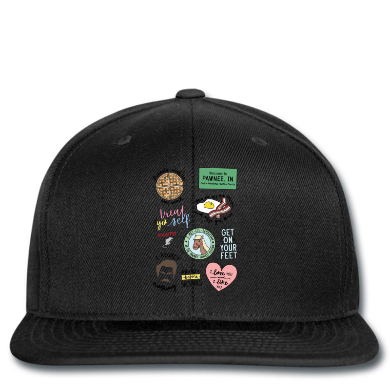 Parks And Recreation Tv Show Art Printed hat by CrystalDeaton | Artistshot