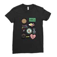 Parks And Recreation Tv Show Art Ladies Fitted T-shirt | Artistshot