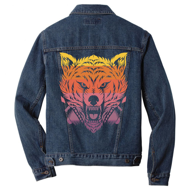 Wolf Men Denim Jacket | Artistshot