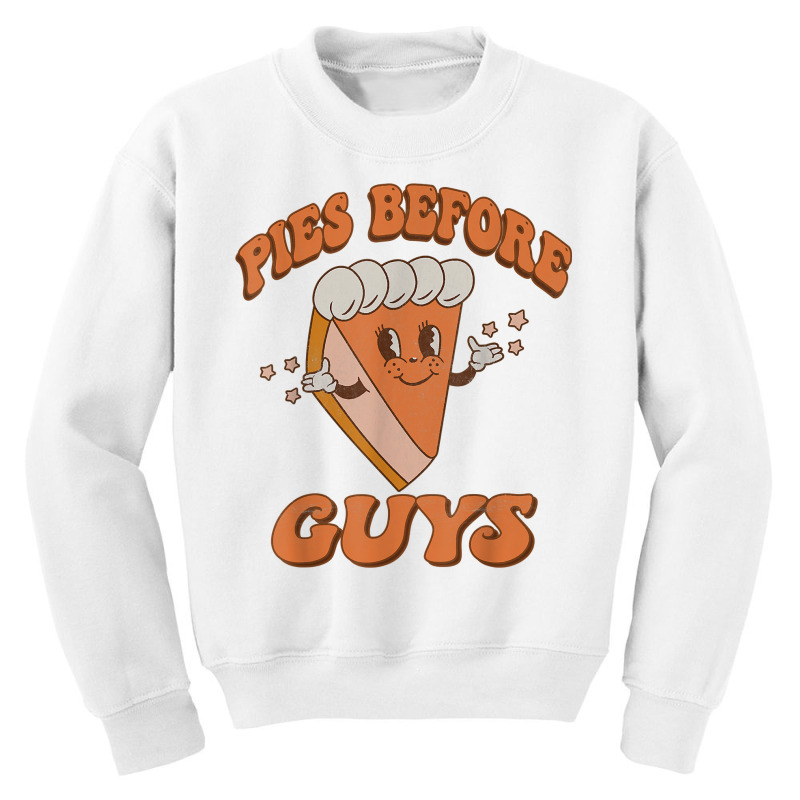 Groovy Retro Thanksgiving Pies Before Guys T Shirt Youth Sweatshirt by cm-arts | Artistshot