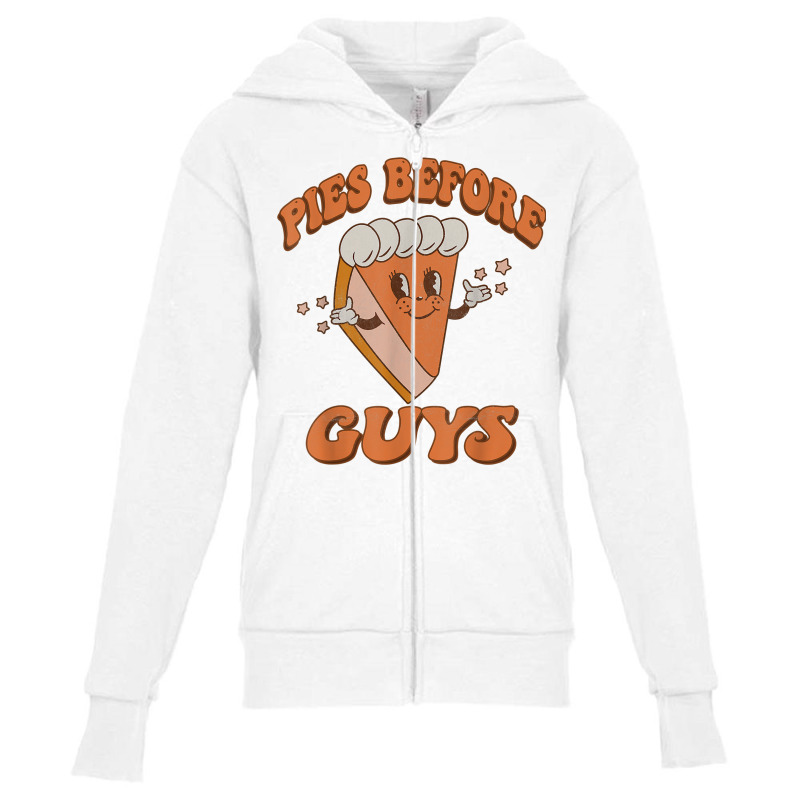 Groovy Retro Thanksgiving Pies Before Guys T Shirt Youth Zipper Hoodie by cm-arts | Artistshot