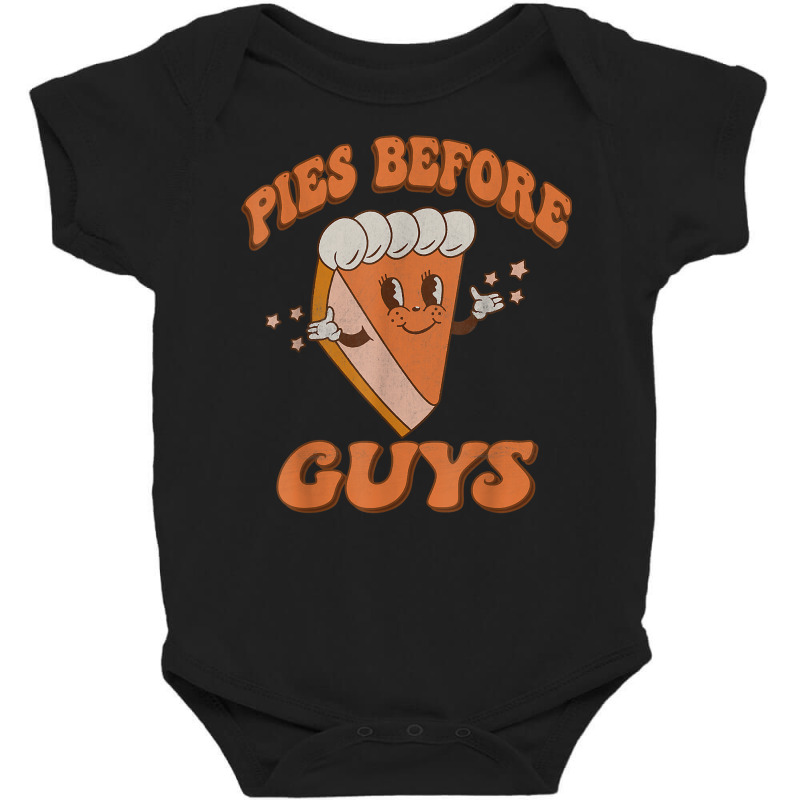 Groovy Retro Thanksgiving Pies Before Guys T Shirt Baby Bodysuit by cm-arts | Artistshot