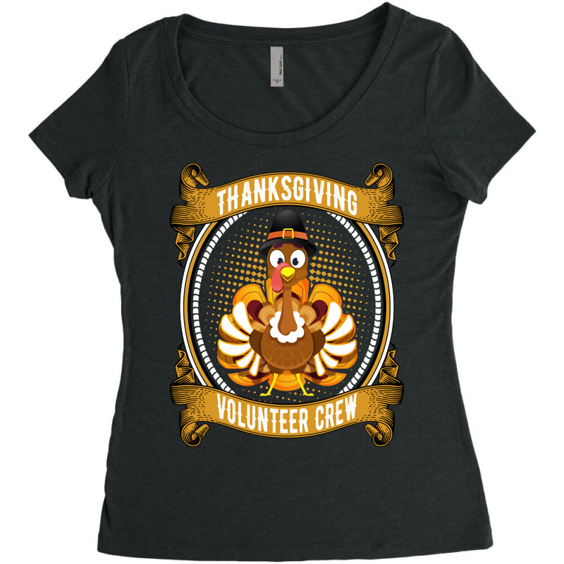 Thanksgiving Volunteer Crew - Cute Thanksgiving Gift Women's Triblend Scoop T-shirt by Kemriban527 | Artistshot