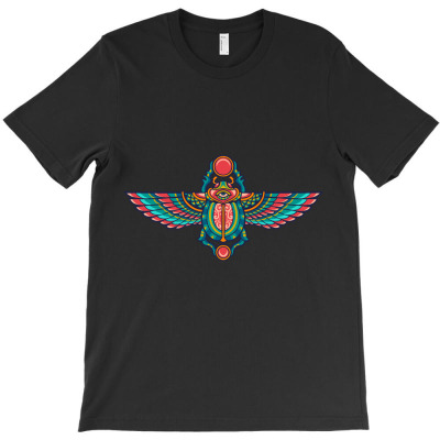 Egyptian Scarab Beetle T-shirt Designed By Roger