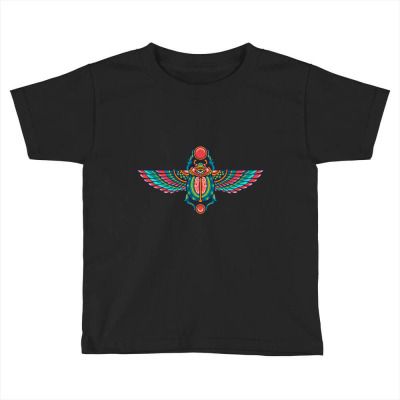 Egyptian Scarab Beetle Toddler T-shirt Designed By Roger