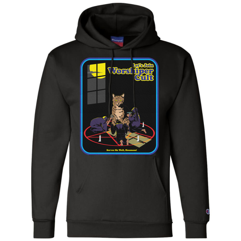 Worshiper Cult Cat Champion Hoodie | Artistshot