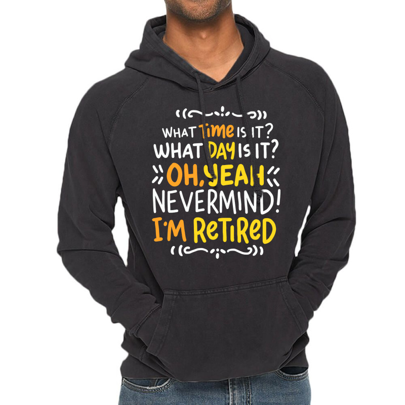 I M Retired Leisure Rente Pension Seniors Grandpa Grandma Pension Vintage Hoodie by Cardenas | Artistshot