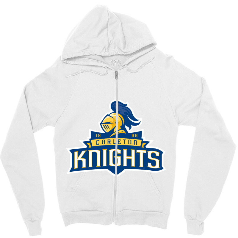 Carleton College Knights Zipper Hoodie by Wawadula | Artistshot