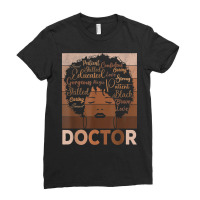 Medical Doctor Apparel Afro American Medical Student Doctor T Shirt Ladies Fitted T-shirt | Artistshot