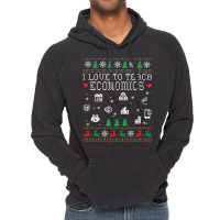 Teacher I Love To Teach Economics Students Merry Christmas Long Sleeve Vintage Hoodie | Artistshot