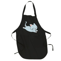 Happy Blue Cat Full-length Apron | Artistshot